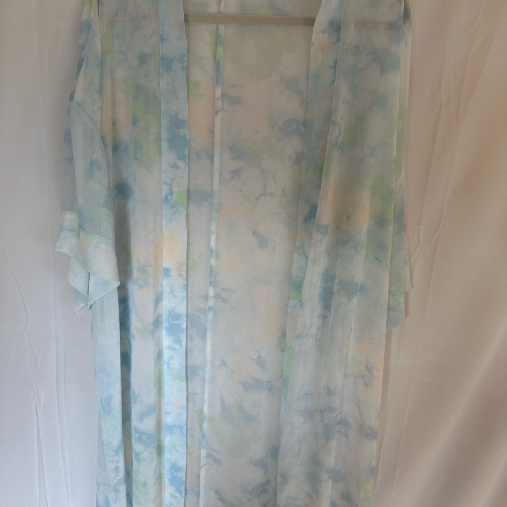 Women's Tie-Dye Kimono Robe
